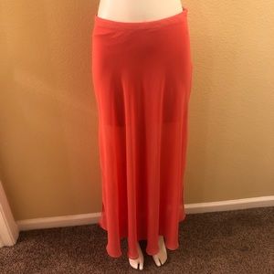 Full length skirt with mini slip underneath
